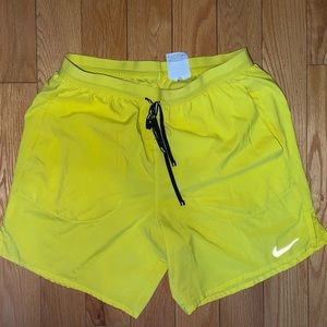 Nike Yellow Running Shorts
